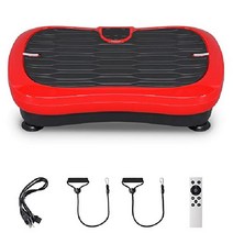 Ktaxon 전신 운동기구 덜덜이 홈트레이닝 5가지 모드 실내 발판 진동판, Classic Red