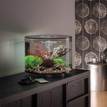 자동차 차량용 어린이 안전 가드 목쿠션 쿠션 베개, 35L 검정 수조 + 조경 4개 + 컬러조명