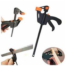 새들스티칭 가죽공예포니 다각도 손바느질 1pc 목공 작업 막대 미니 f 클램프 클립 손, 24인치