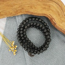 검은조림침향 108염주 10mm (침향나무 침향염주 불교염주 백팔염주 기도염주)