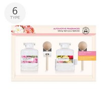 로코스마트_THS 더허브샵 에어컨 방향제세트 40ml+40ml 6종 택1 자동차송풍구방향제 자동차에어컨방향제 자동차방향제 차량방향제 방향제_LCPU, whgdkgo블루밍피오니+잉글리쉬페어 03076