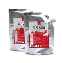 블랙오아시스 딸기 리플잼 1kg 2개세트, 옵션선택:본품