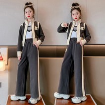 여아 봄 가을 상하복 세트 주니어 의류 트레이닝 초중생 캐쥬얼 긴팔 외투 긴바지 초등생 츄리닝 상의 하의 직업 세트