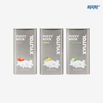[퍼지락] 자일리톨 캔디 틴케이스 단품 (그린애플/레몬/피치맛 중 1), 그린애플, 1개, 35g