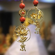 옴자연꽃차걸이 - 차 자동차용품 불교악세사리 불교용품 옴자메달 경면주사 금강저, A