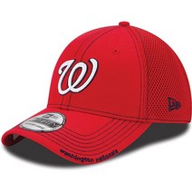 New Era MLB 네오 팀 컬러 39Thirty 스트레치 플렉스 핏 모자 캡 York Yankees, Small-Medium, 워싱턴 내셔널스