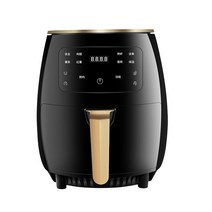 4.5L 1400W 에어 프라이어 프리 건강 프라이 쿠커 멀티 프 터치 LED 딥 없음 치킨 프렌치 피자, 01 Black_01 미국