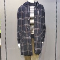 막스카라 체크 무늬 후드 자켓(M24QWJ307)