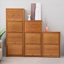 사토가구 빈티지 대나무 옷장 캐비닛 플렙도어 거실장, 두꺼운 5층 504도어