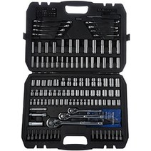 아마존 수공구 세트 정비사 도구 실내 가정용 자동차 자가 정비 L렌치 너트 핸드 소켓 키트 복스알, 201개, 소켓세트