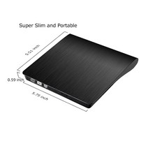 블루레이 플레이어 ODD 외부 외장형 외장 Cd Dvd 드라이브 케이스 포함 Usb 3.0 광학 휴대용 슬림 Rw Rom, 01 Black