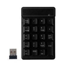 2.4GHz 미니 USB 무선 숫자 키패드 19 키 번호 패드 umpad 수신기 Windows XP / 7 / 8 노트북 컴퓨터 액세서리, 하얀