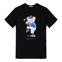 스댕클럽 남성용 베어플레이 전사 나염 반팔 티셔츠 YW6276