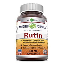 Amazing Formulas Rutin - 500mg Tablets (Non-GMO Gluten Free ) - Antioxidant Properties - Helps Abso, 1, 기타
