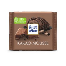 RITTER SPORT cocoa mousse 리터 스포트 코코아 무스 100g 6팩, 6개