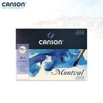 솔로몬샵 캔손 몽발 수채패드 300g 31x41 5절 15매입 1면제본 중목, 선택완료