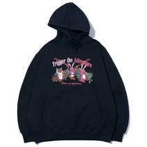 꼼파뇨 Trigger the Adventure 후드티 후드티셔츠 네이비