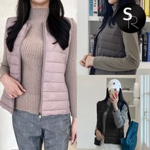 [스타일랑] 여성 겨울 기능성 핫 빅사이즈 웰론 경량 패딩 조끼_해피니스 베스트