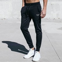 남자 슬림핏 기능성 트랙 트레이닝 바지
