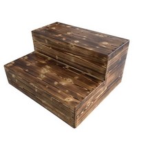 나무계단 2단 발판 원목발코니 사우나 의자 욕실 배럴, A모델 40x60x40cm-(제품사진참조)