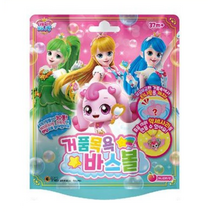 캐치티니핑 거품목욕 바스볼 허니피치향 하트윙 피규어 배스밤 입욕제 거품 목욕놀이