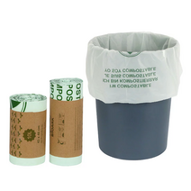 미국 BPI 인증 유럽 TUV 인증 생분해 비닐 썩는 PLA 플라스틱 쓰봉 비닐 봉투 6L 10L 20L 30L, 7~8L(50매)