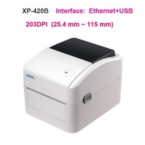 택배송장프린터 라벨바코드출력 영수증 인쇄기 420b 152mms 열전사 라벨 프린터 25mm 115mm 열 라벨 프린터 열전사 바코드 프린터 지원 익스프레스용 qr 코드 105, 와이파이와 USB, 협력사, 영국 플러그