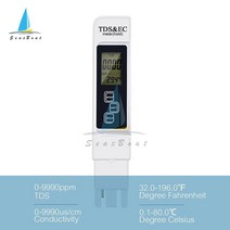 수질측정기 디지털 PH EC TDS 온도 측정기 테스터 펜 물 순도 PPM 필터 수경 수족관 수영장 모니터, 04 TDS EC TEMP