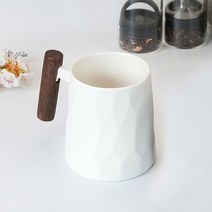 시둥마켓 +[시둥마켓]+_ 음료잔 급식컵 아이스크림잔 아포카토잔 텀블러 가정용커피잔 음료컵, 귀여운 우드손잡이 화이트 머그컵 답례품 집들이선물