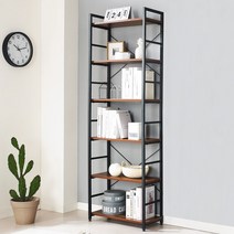 키모 6단 스틸 책장, 블랙