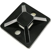 11” HS Cable Tie Mounts Self Adhesive with Screw Hole Zip Wire Tie Mounting Base Holder (100 Pack), 1