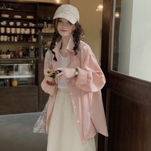 퐁순싸롱 새틴 실크 오버핏 박시 루즈핏 롱 셔츠 블라우스 SY