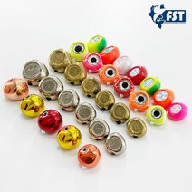 참돔 타이라바 헤드 채비 모음, 80g, D.프리즘 deep.orange