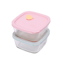 락앤락 햇쌀밥 용기 410ml 2P세트 내열유리 밥팩 오븐글라스 냉동밥 보관, 2p