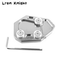 오토바이 CNC 알루미늄 킥 스탠드 발 사이드 확장 패드 지지판 BMW S1000RR RR S 2009-2018, 05 Silver