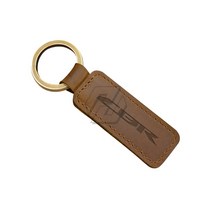 오토바이시거잭 usb 소켓 탑박스브라켓 번호판가드 촉매 키 체인 소 가죽 key for, 갈색