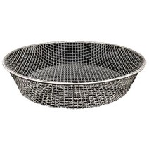 대형 채반 모래 자갈 돌 선별기 소쿠리 거름망 스텐망 채망, 13mm 메쉬 (직경 43cm)