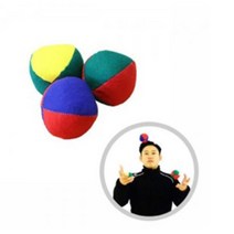 코튼 저글링 볼 공 3개1세트 6cm 학교 체육 운동회 행사 장기 자랑 스포츠
