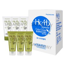 ****사다보니****동성제약 허브스피디 칼라크림 60g 전문업소용 2가지 색상, 3세트, 2호-소프트블랙
