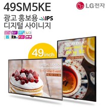 티비존(독립형) 49SM5KE 49인치 LG DID 벽걸이형 광고용 모니터 티비존, 단품