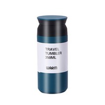 주부공식 진공 보온 보냉 스텐 텀블러, 블루, 350ml