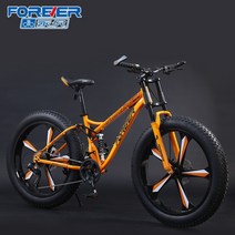 풀샥MTB 산악자전거 산악용 팻바이크 엠티비 바퀴큰 펫바이크 바퀴두꺼운 오프로드 광폭타이어, 30단, 26인치, N