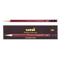 유니 연필 12자루/UNI/미쓰비시 연필/미술용/제도용, 유니연필(6B/12자루)