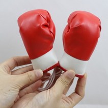 권투글로브 권투 장갑 거울 펜던트 자동차 인테리어 액세서리 복서 싸움 클럽 경기 기념품, 레드 1쌍, 10cm