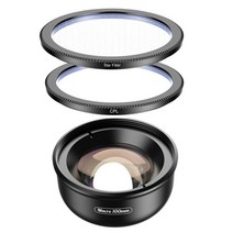 스마트폰 접사렌즈 광각렌즈 핸드폰 어안렌즈 apexel 100mm 매크로 렌즈 카메라 폰 렌즈 4k hd 슈퍼 매크로 렌즈 cpl star filter for iphonex, cpl 스타 필터 포함