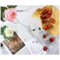 음식 화장품 쇼핑몰 제품 촬영 배경지 셀프사진관, L타입 레드&블루마블
