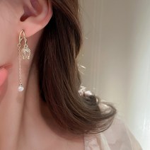 ANYOU 14k 귀걸이 드롭귀걸이 s925 은침 튤립 귀걸이 EH0101