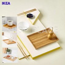 [무료배송]이케아온라인몰 OSTBIT 대나무 원목 쟁반 탕비실 트레이 S M L, 소형트레이 15x15cm
