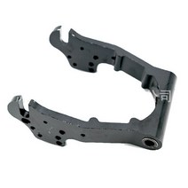 KUGOO M4 용 10 인치 전동 스쿠터 액세서리 리어 포크 액슬 바디 수정, 01 FRONT, 01 Black