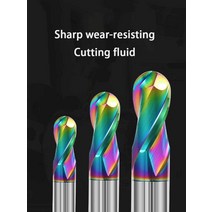 입문용플룻 플루트 풀릇 알루미늄 볼 커터 hrc55 2 플루트 dlc 알루미나화 초경, r10x20x100